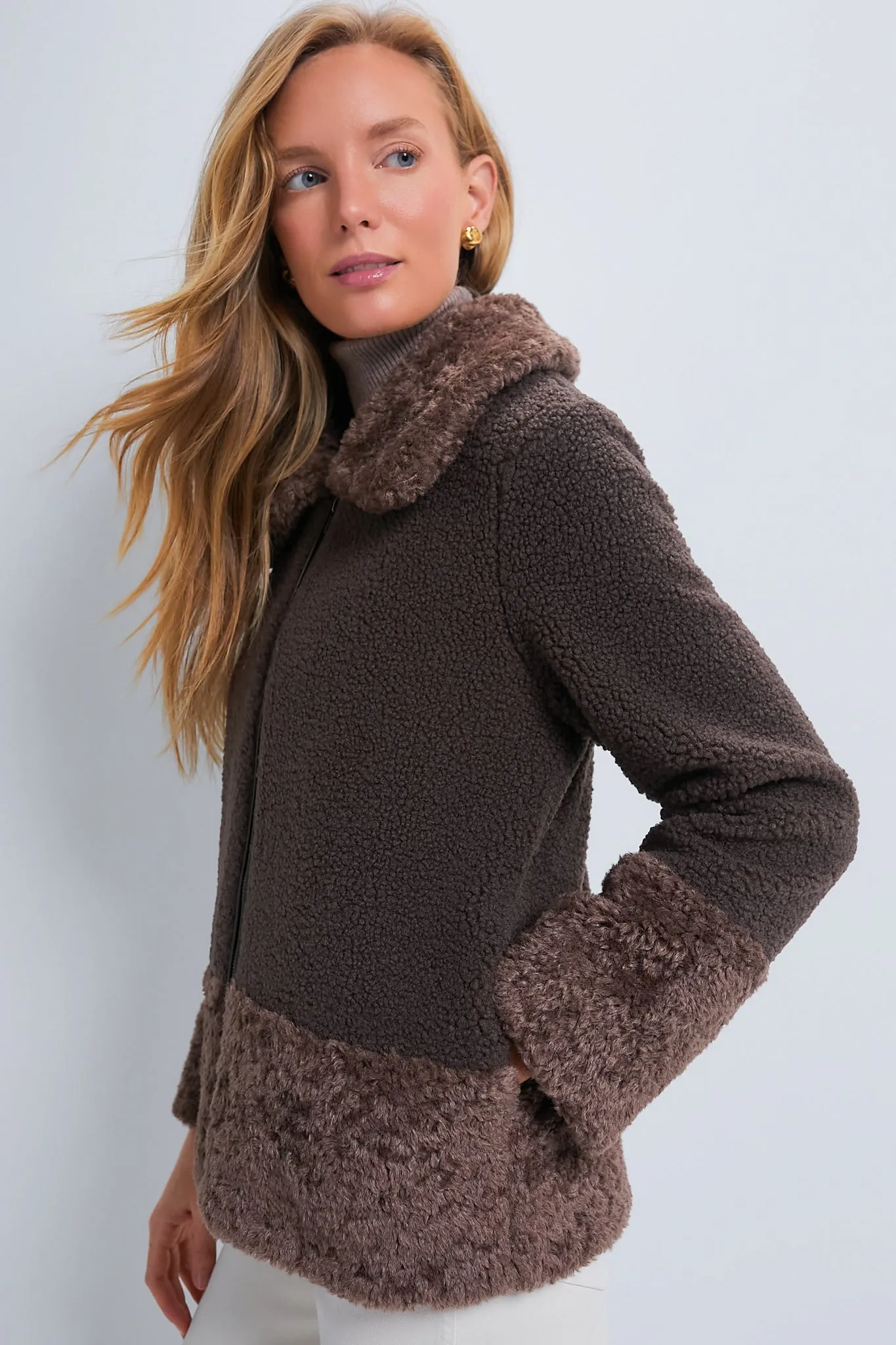 Brown Faux Fur Telluride Jacket