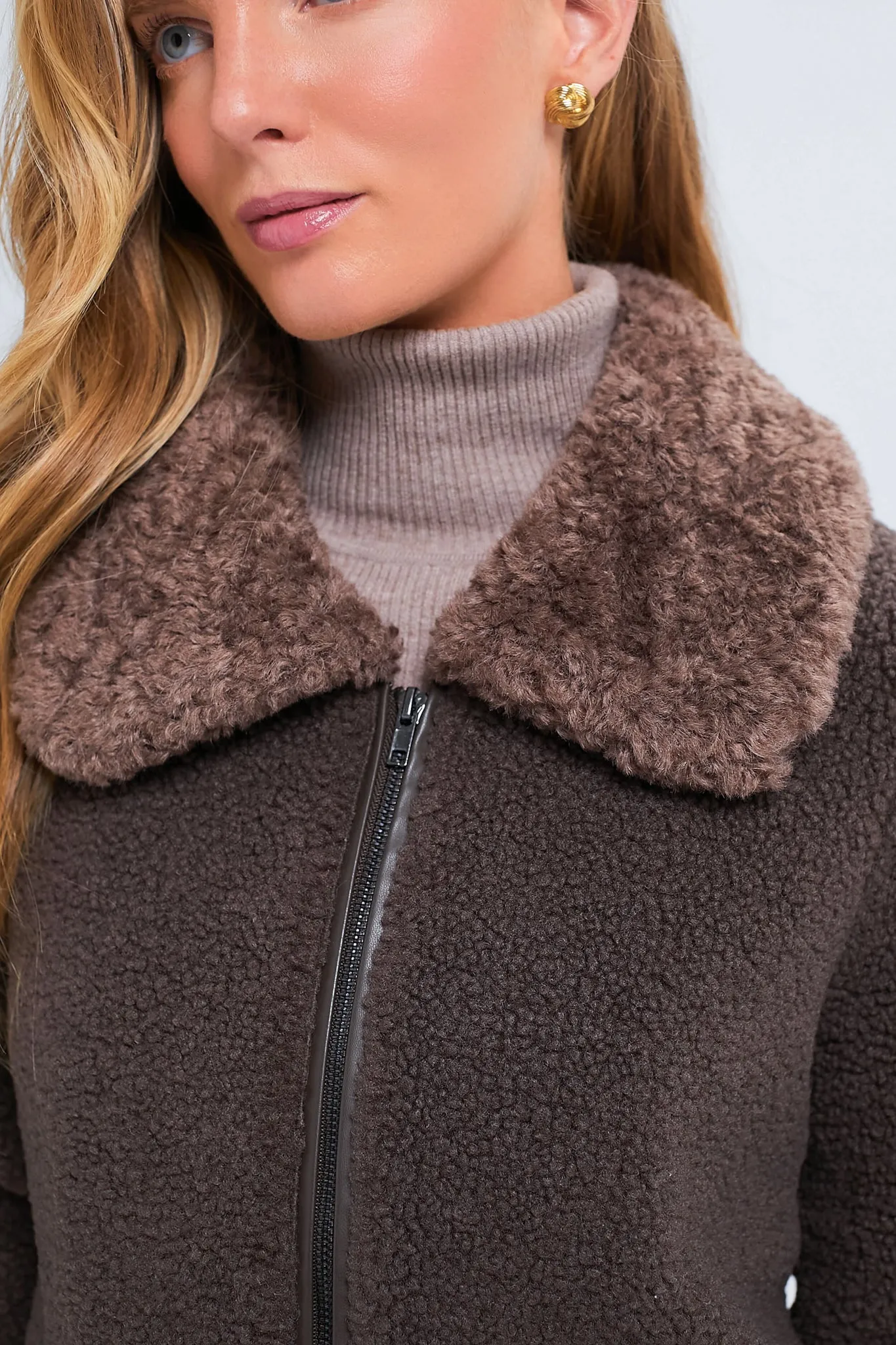 Brown Faux Fur Telluride Jacket