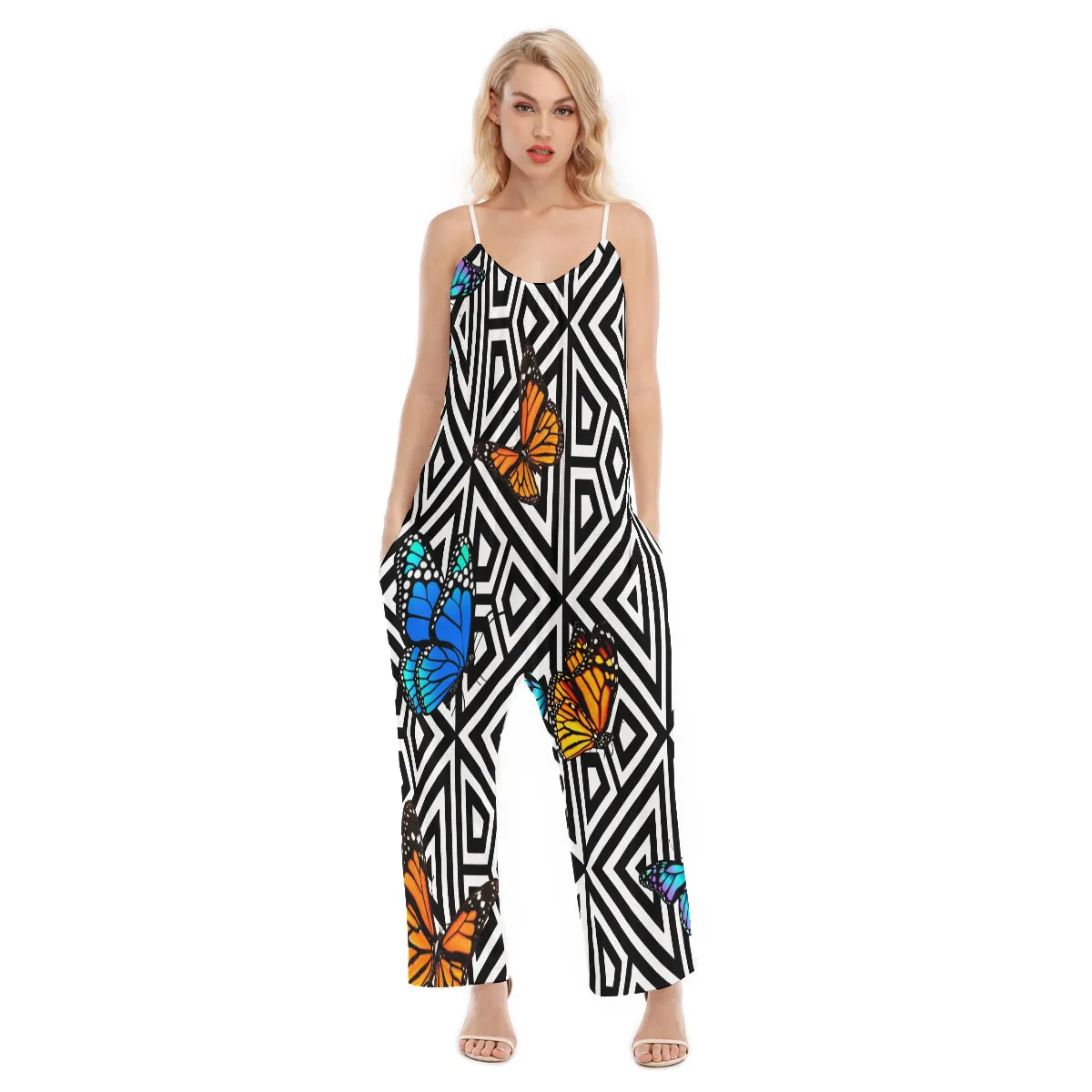 BUTTERFLY Women's Loose Cami Jumpsuit