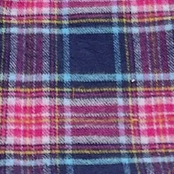 Camilla Plaid Flannel Lady Bow Collar