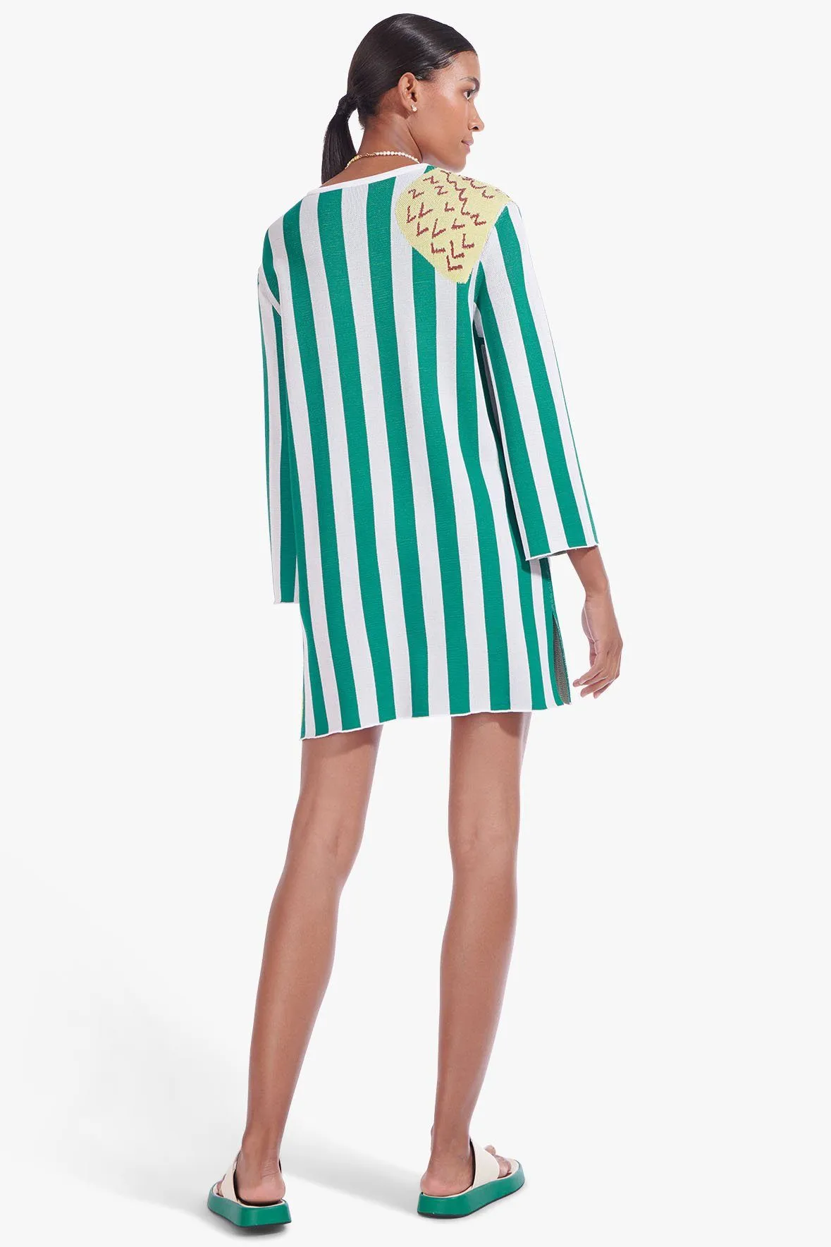 CAY DRESS | CABANA STRIPE CLOVER