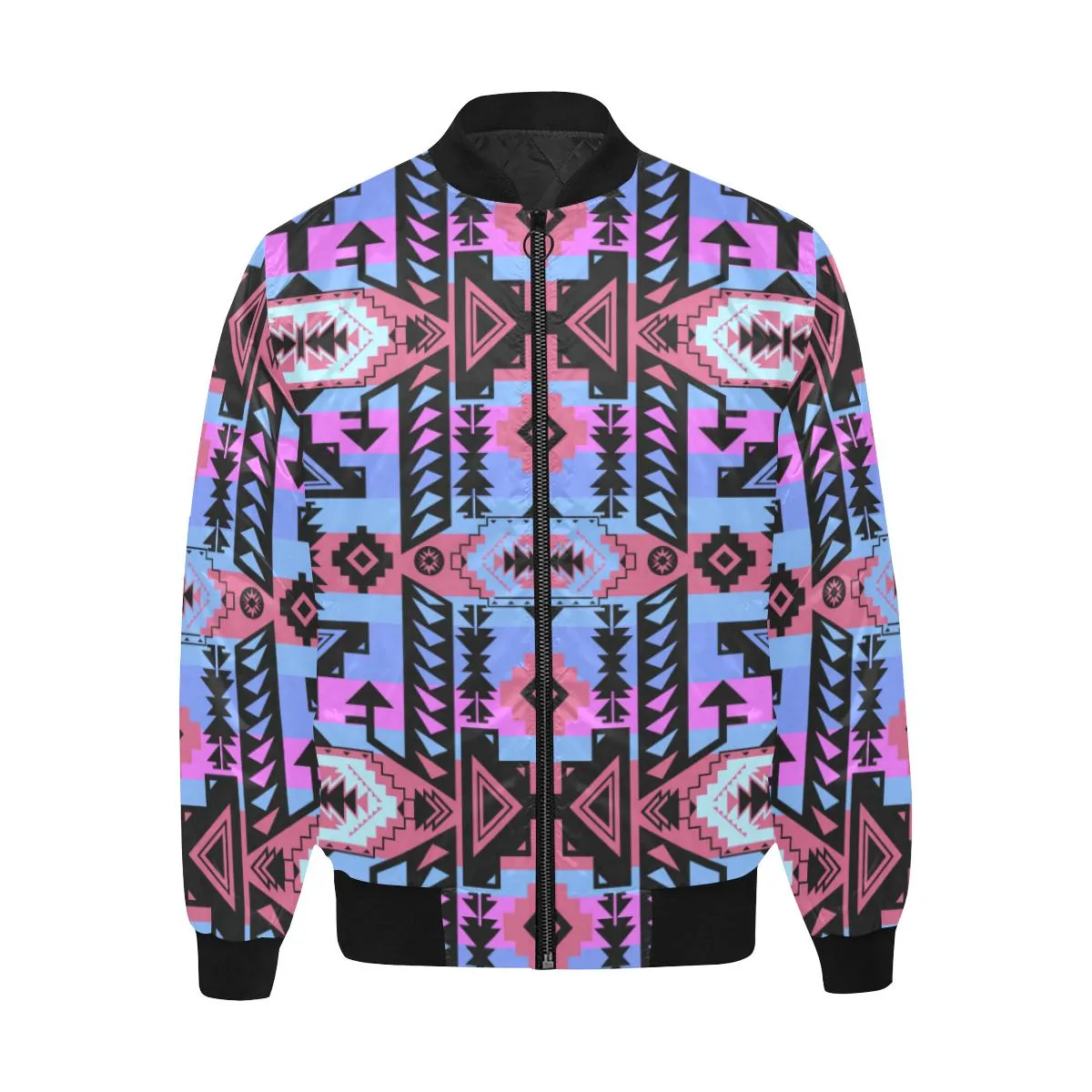 Chiefs Mountain Sunset Unisex Heavy Bomber Jacket with Quilted Lining