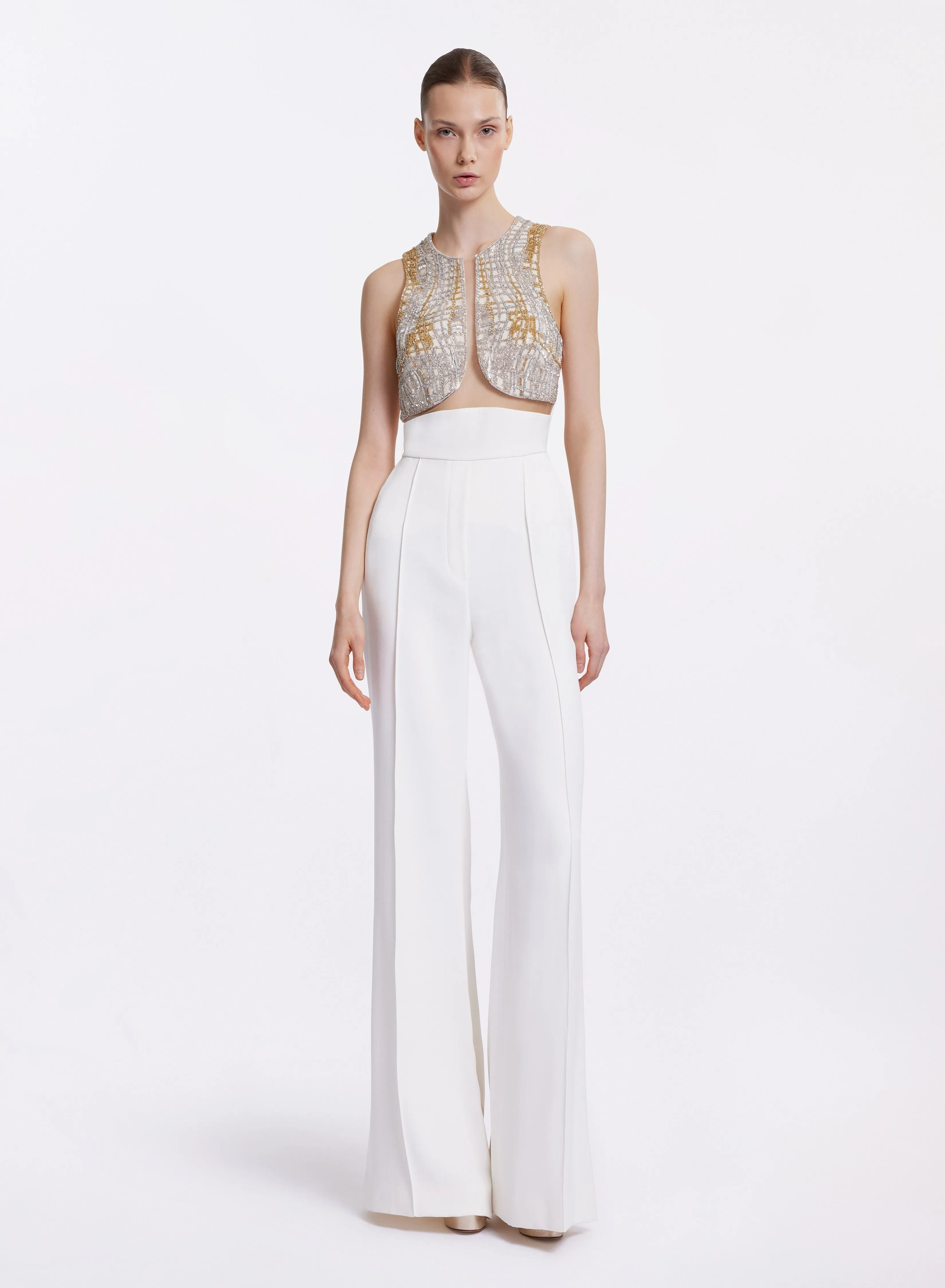 Chimera Bead Embroidered Jumpsuit