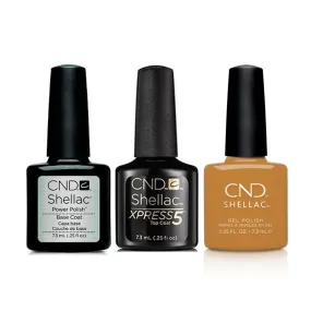 CND - Shellac Xpress5 Combo - Base, Top & Candlelight