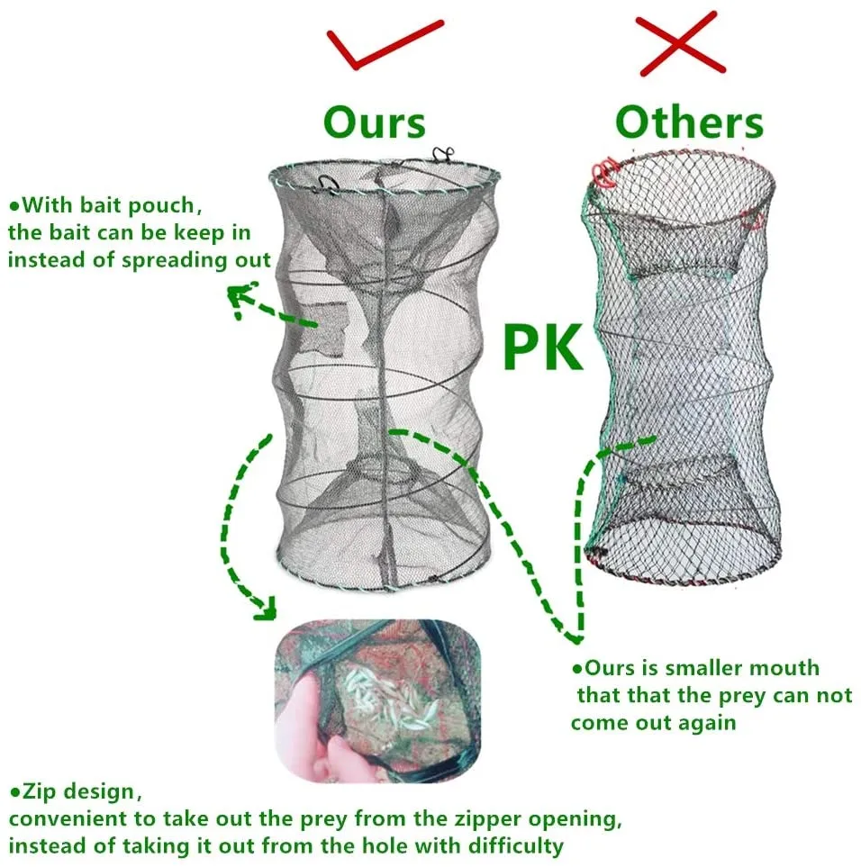 Collapsible Cast Net Fishing Nets