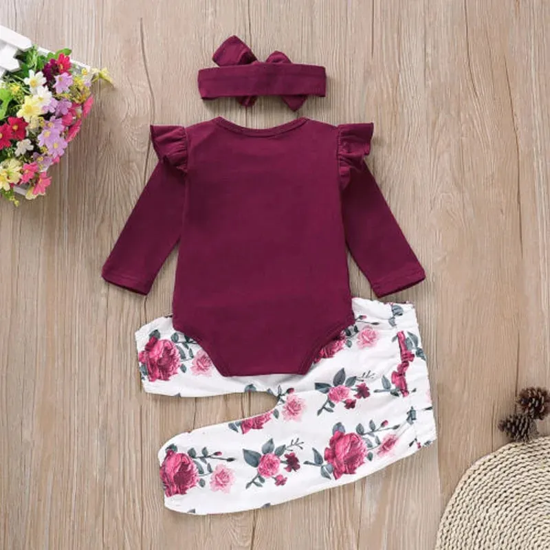 Cute Baby Girl Romper Set