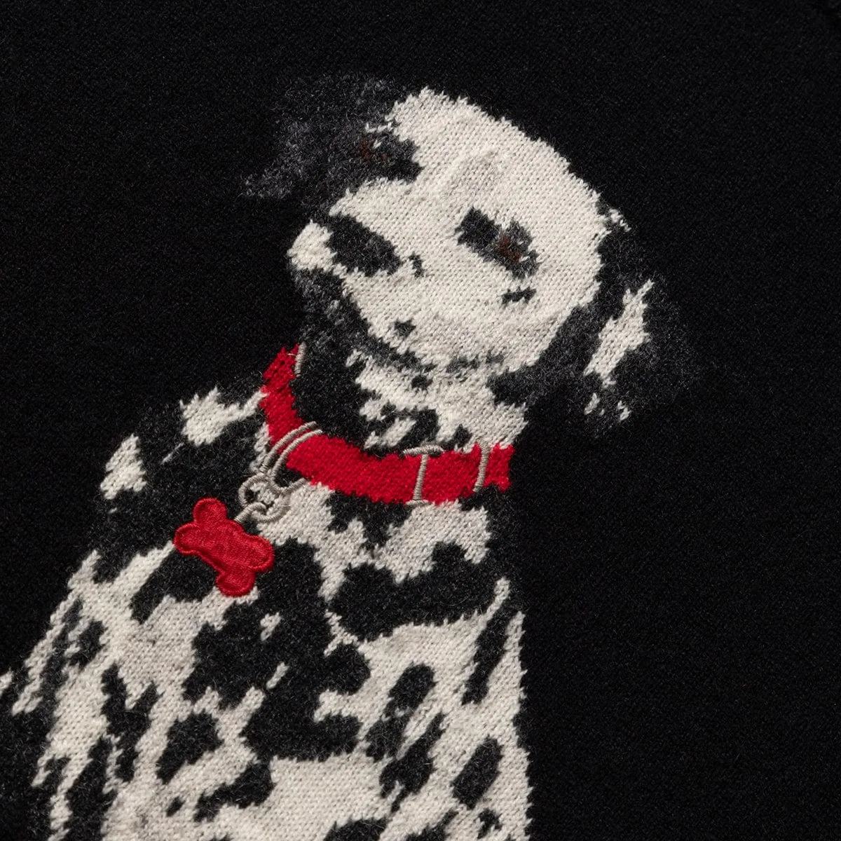 DALMATIAN INTARSIA-KNIT CASHMERE SWEATER