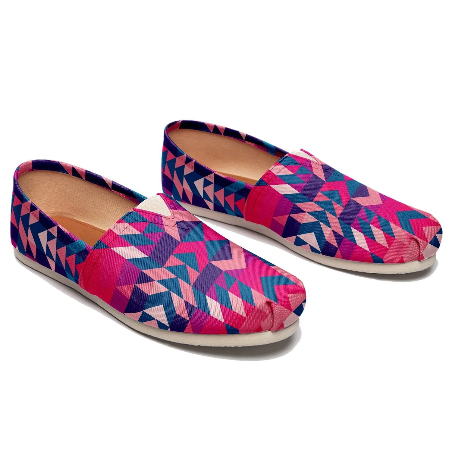 Desert Geo Blue Slip On