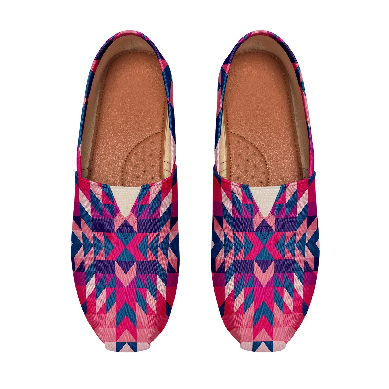 Desert Geo Blue Slip On