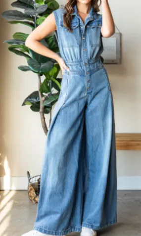 Devin Denim Jumpsuit