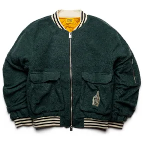 Diet Starts Monday Panther Bomber Jacket - Green