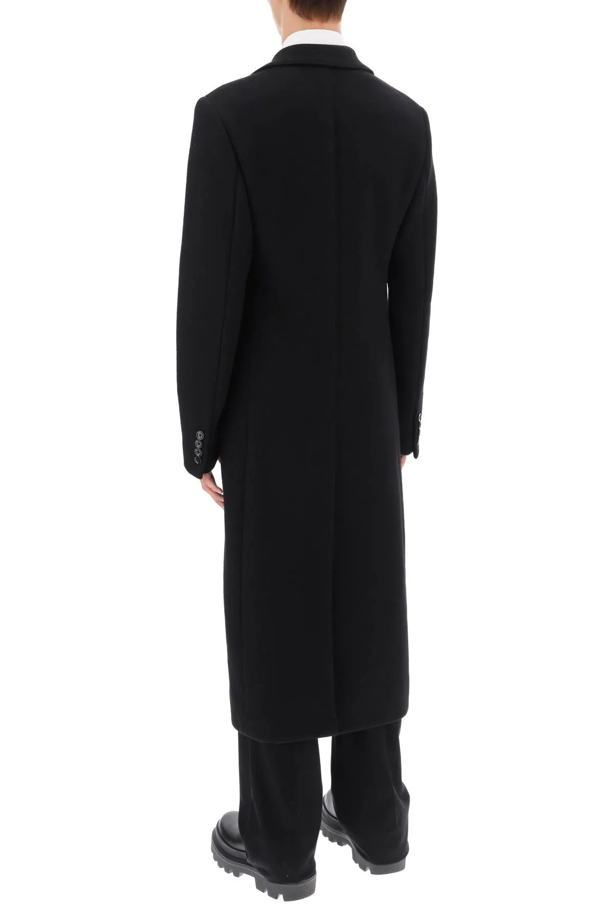 Dolce & Gabbana Techno-Wool Deconstructed Coat