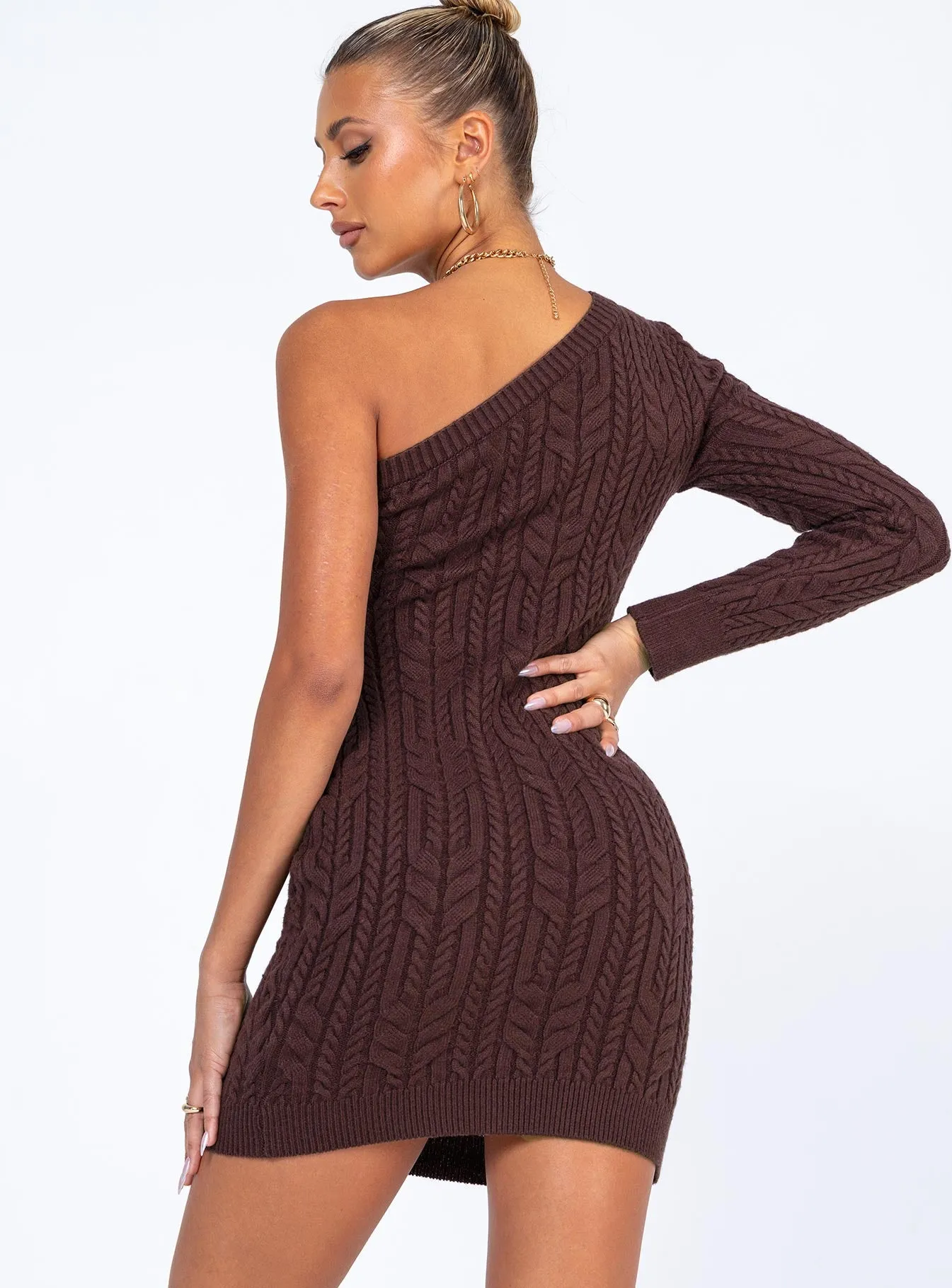 Dominika Mini Dress Brown