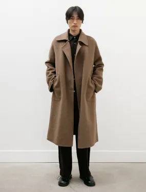 Double Face Yak Coat Brown