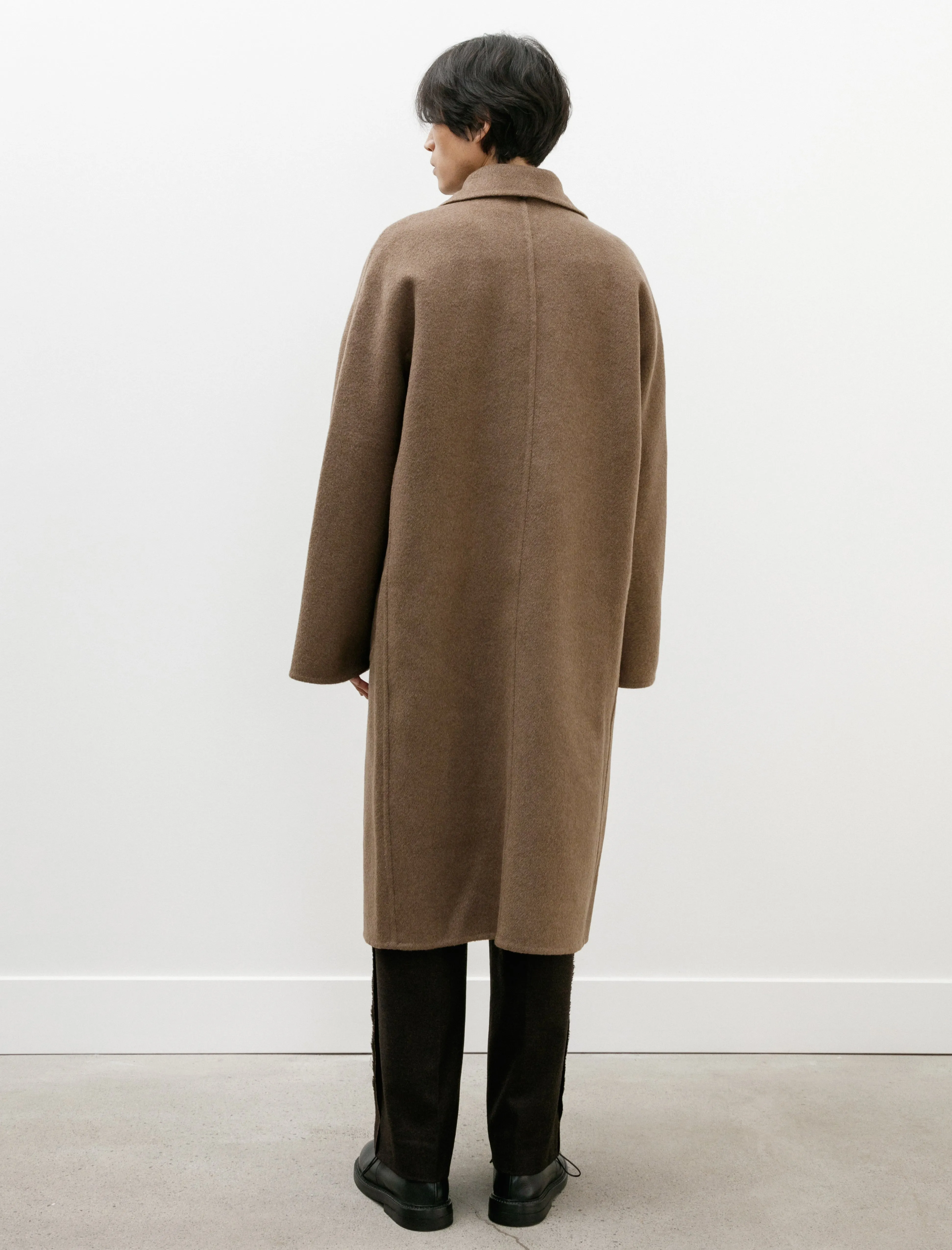 Double Face Yak Coat Brown