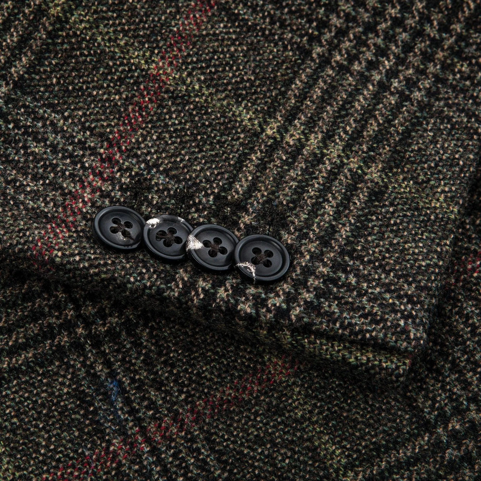 Drago Olive Drab Plaid Sport Coat