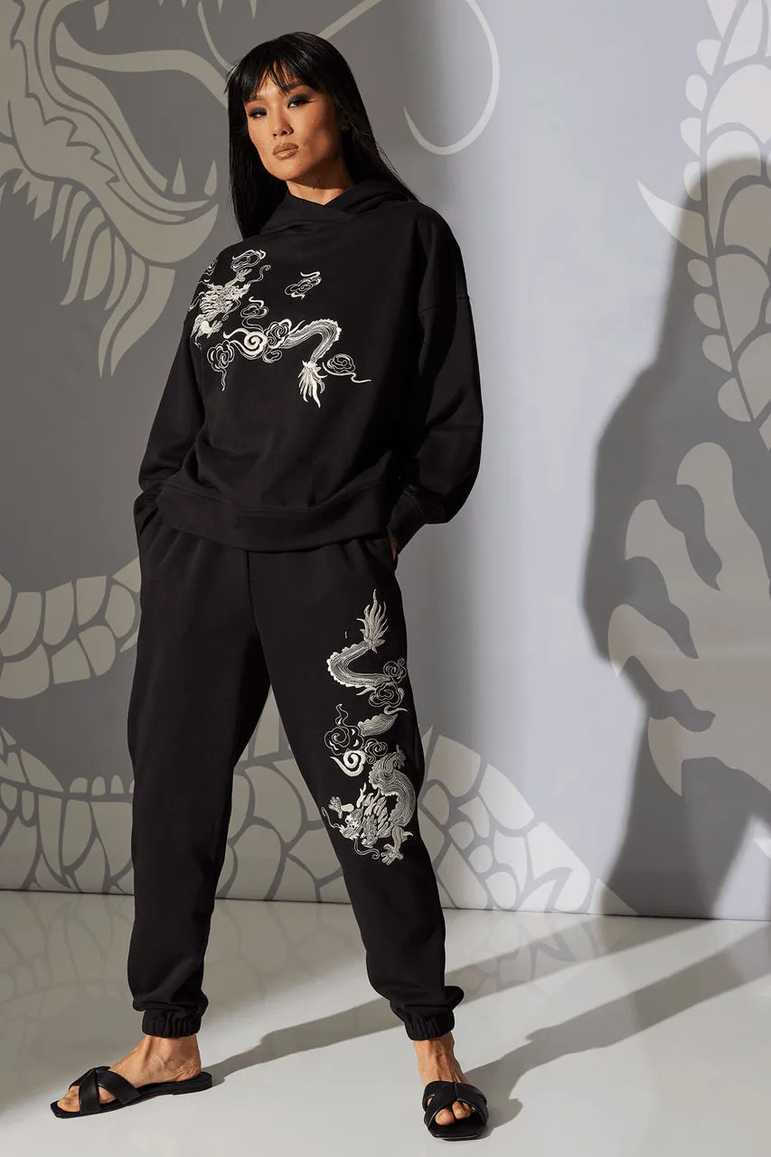 Dragon French Terry Embroidered Unisex Joggers