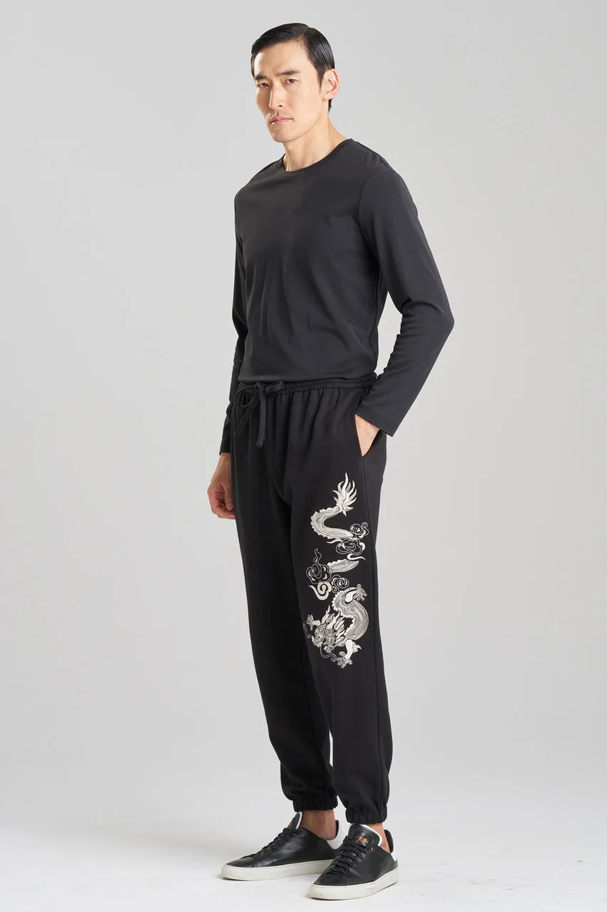 Dragon French Terry Embroidered Unisex Joggers