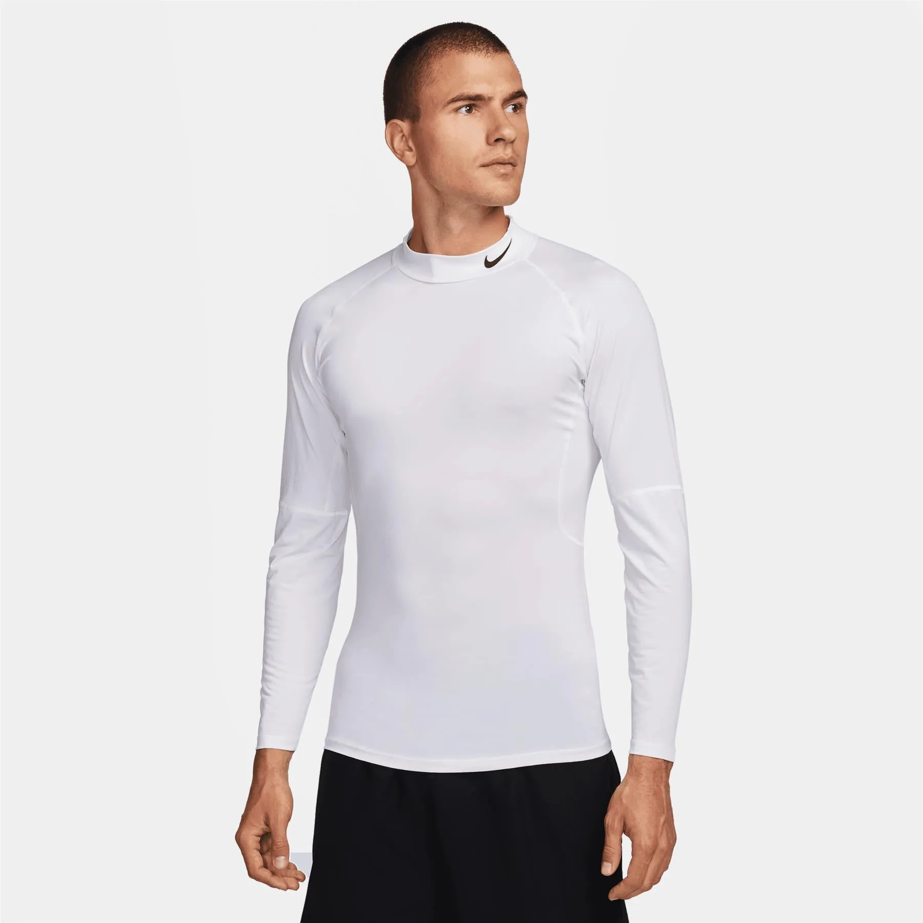 Dri-FIT Tight Fit Long Sleeve Mock Neck NGC Base Layer White - AW24