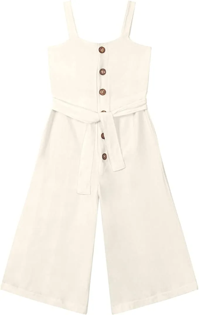 Endless Collection Women's Belted Wide Leg Jumpsuit