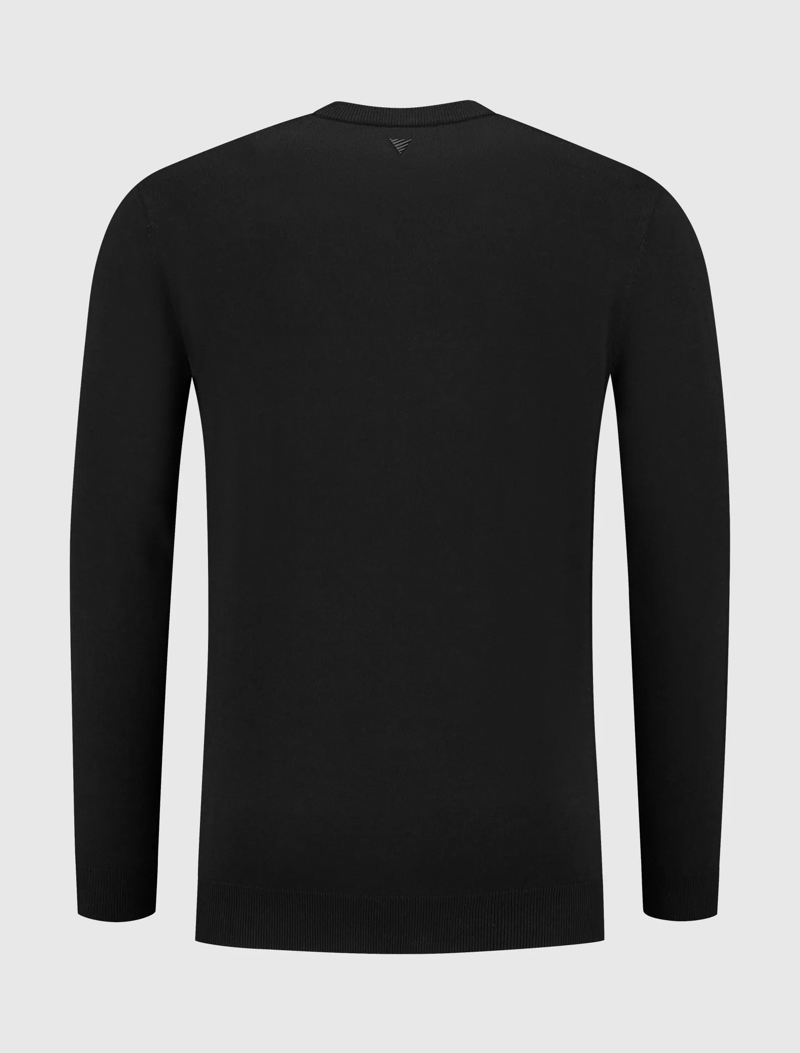 Essential Knitwear Crewneck Sweater | Black