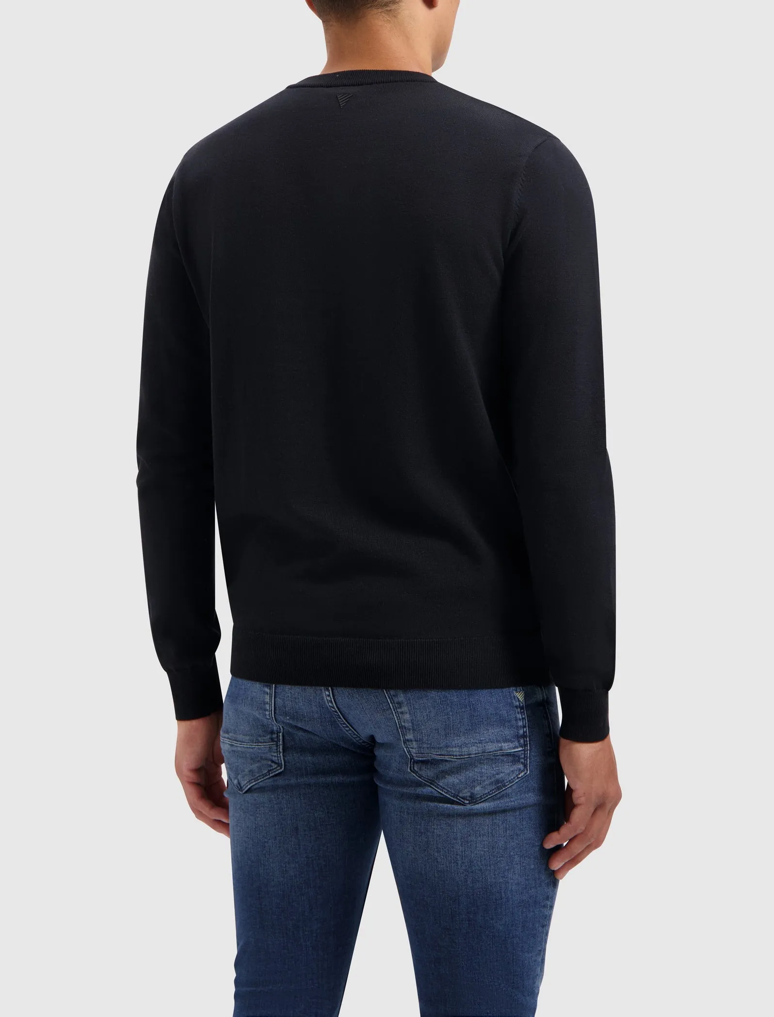 Essential Knitwear Crewneck Sweater | Black