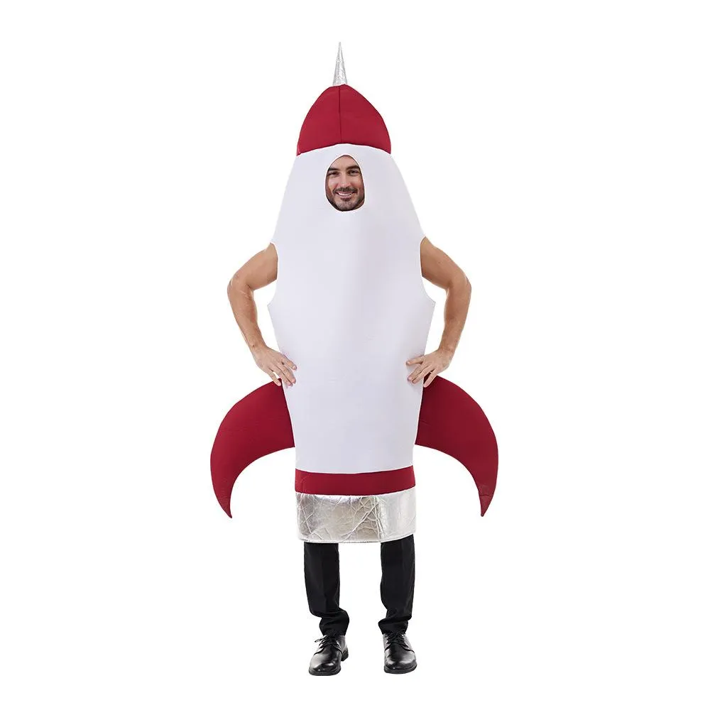 Fancy Dress Space Rocket Inflatable Costume Jumpsuit for Adults Outfit Halloween