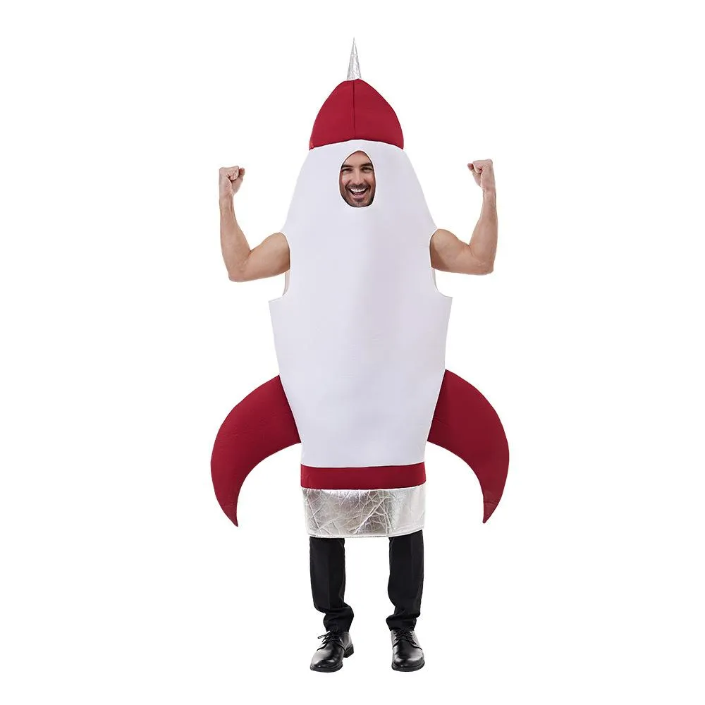 Fancy Dress Space Rocket Inflatable Costume Jumpsuit for Adults Outfit Halloween