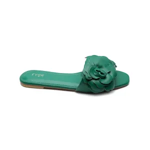 Faux Flower Slip On Sandal MY 222