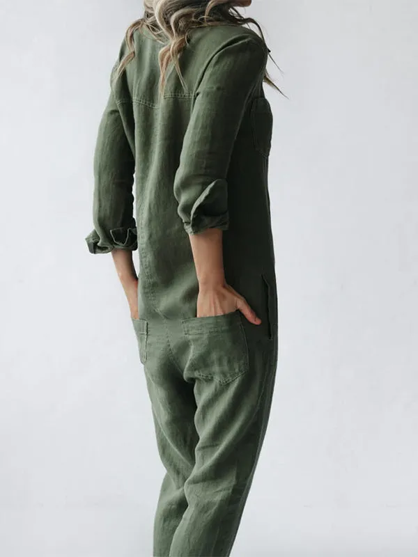 FIONA LONG-SLEEVE JUMPSUIT