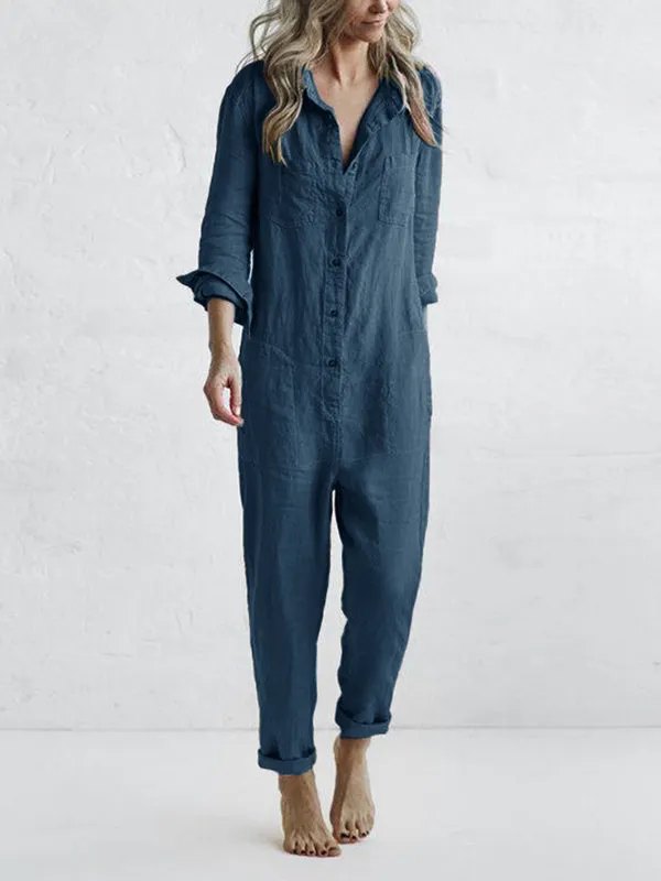 FIONA LONG-SLEEVE JUMPSUIT