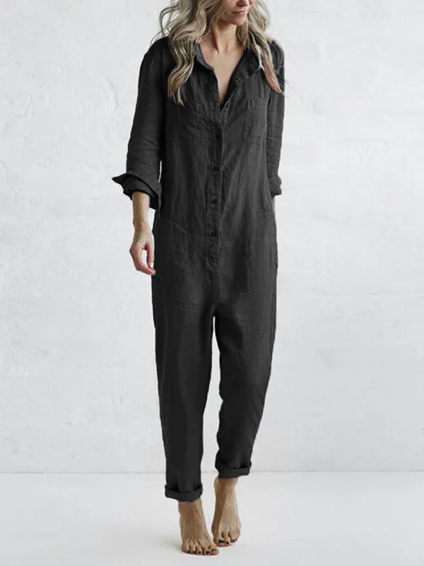 FIONA LONG-SLEEVE JUMPSUIT