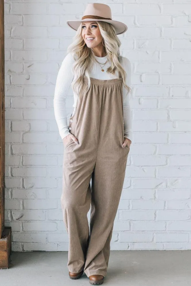 Ginny Loose Corduroy Overalls