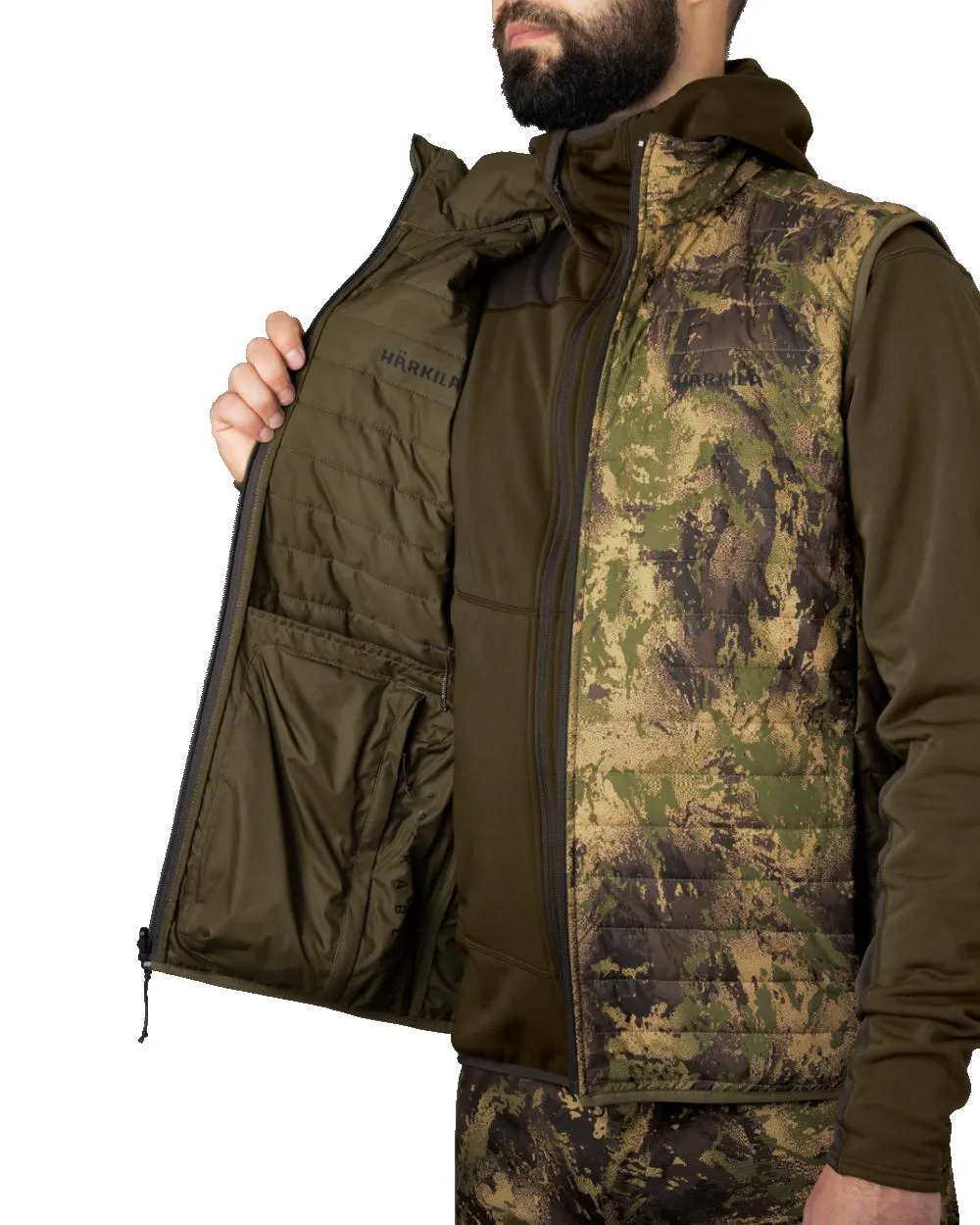 Harkila Deer Stalker Camo Reversible Packable Waistcoat