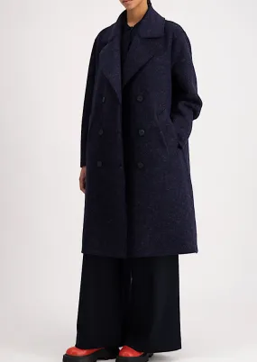 HARRIS WHARF Sailor Coat Boiled Wool