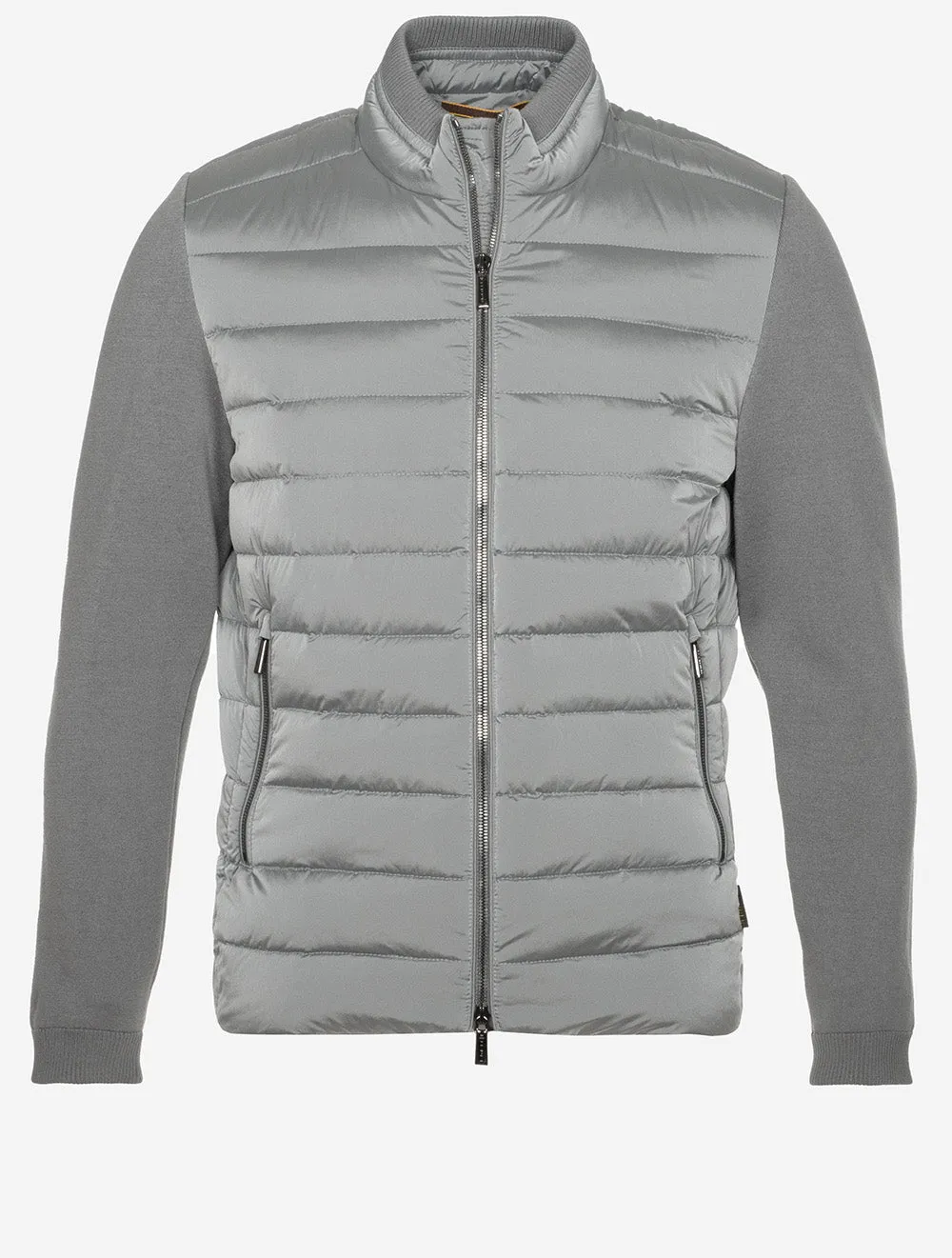 Hybrid Bomber Jacket-Grey