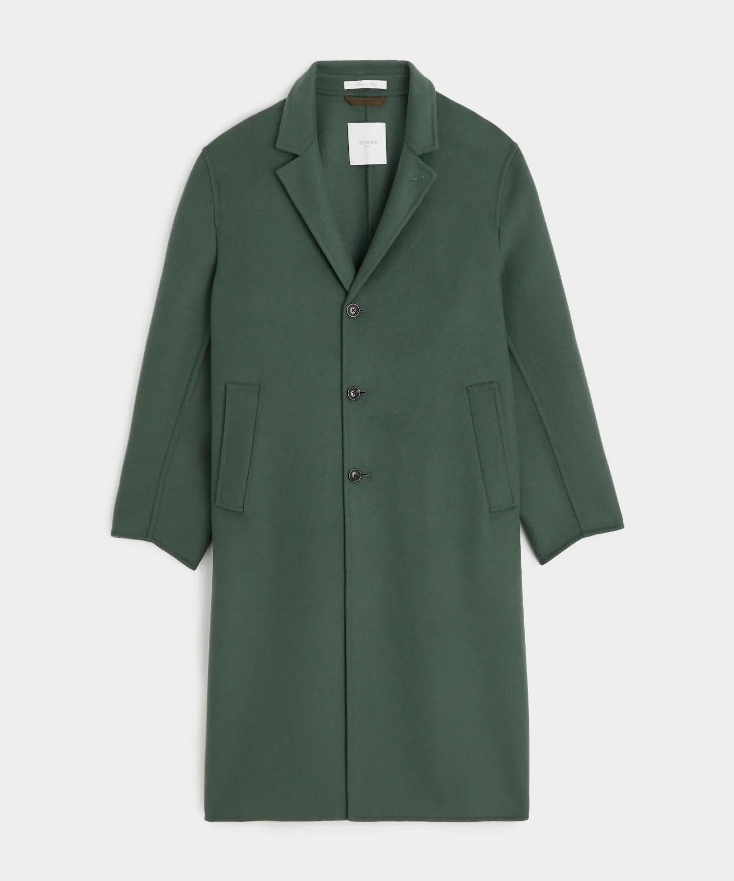 Italian Wool Topcoat in Sea Green