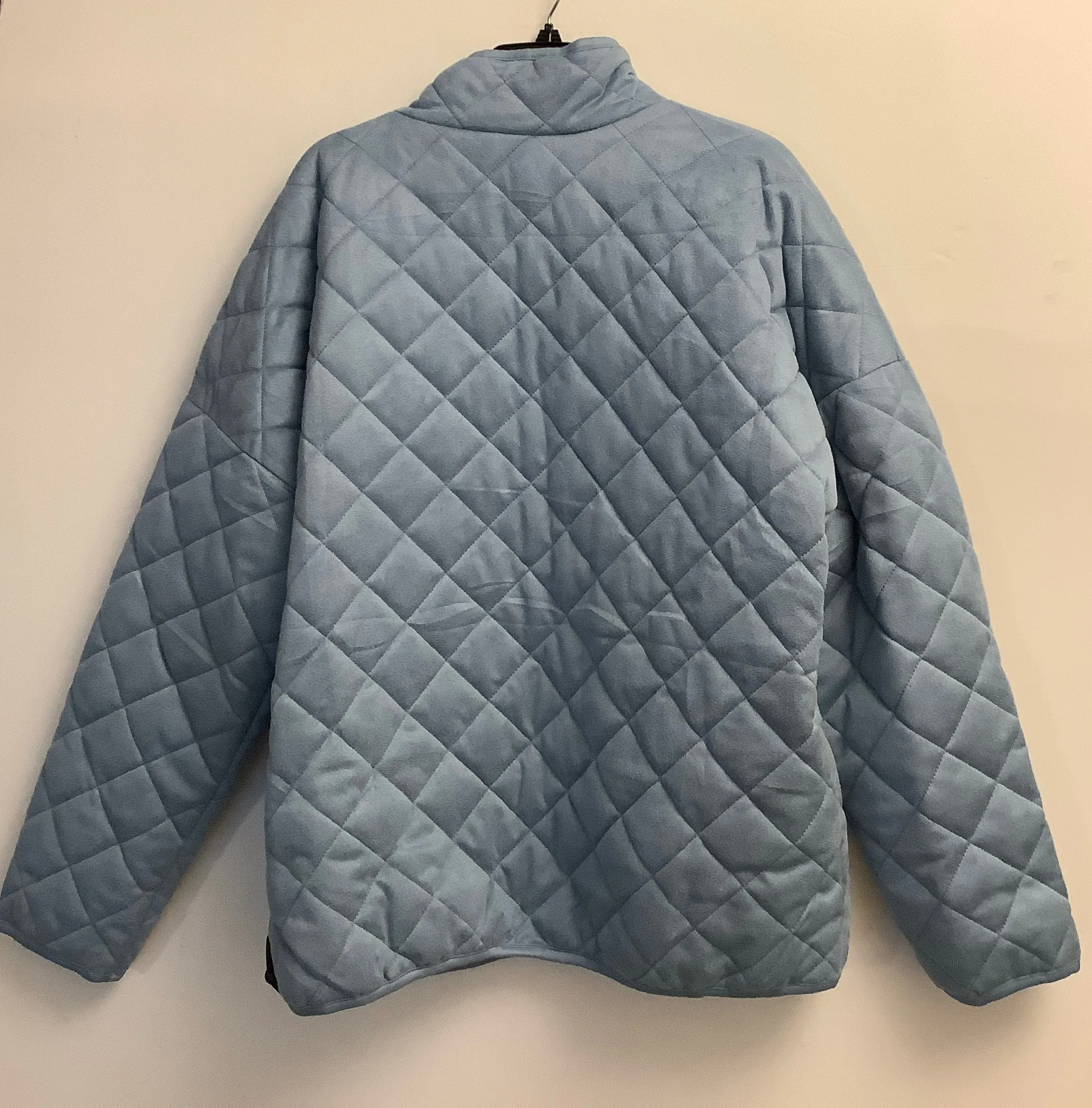 Jacket Puffer & Quilted By Chicsoul In Blue, Size: 3x