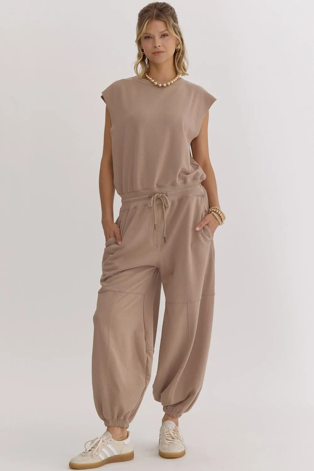 Jay Round Neck Sleeveless Jumpsuit *FINAL SALE*