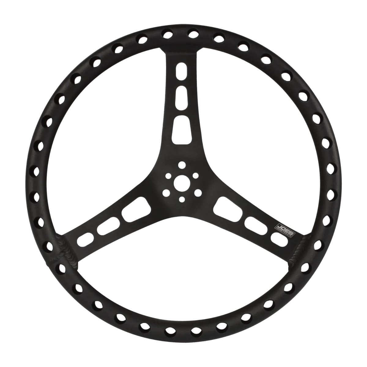 JOES Lightweight Aluminium 13" Flat Steering Wheel ~ Black