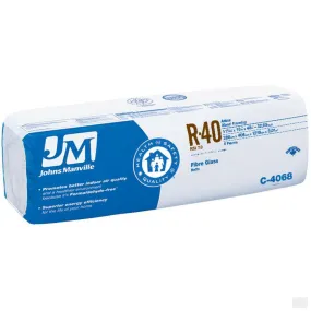 Johns Manville Fiberglass Insulation R-40 16" x 48" x 11"; 32 sq.ft