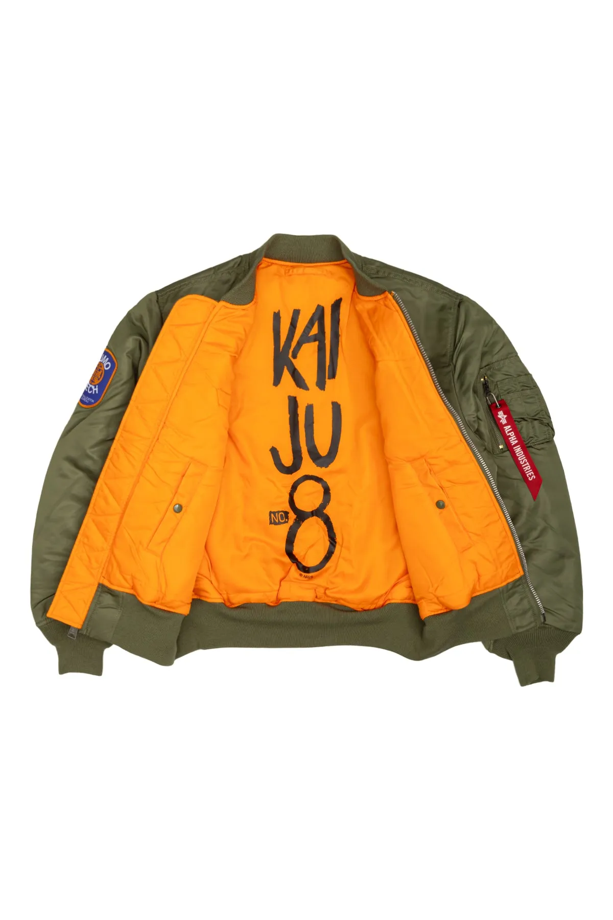 Kaiju No. 8 Alpha Industries Reversible Bomber Jacket - Army Green