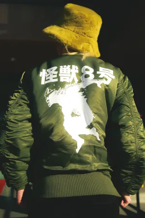 Kaiju No. 8 Alpha Industries Reversible Bomber Jacket - Army Green