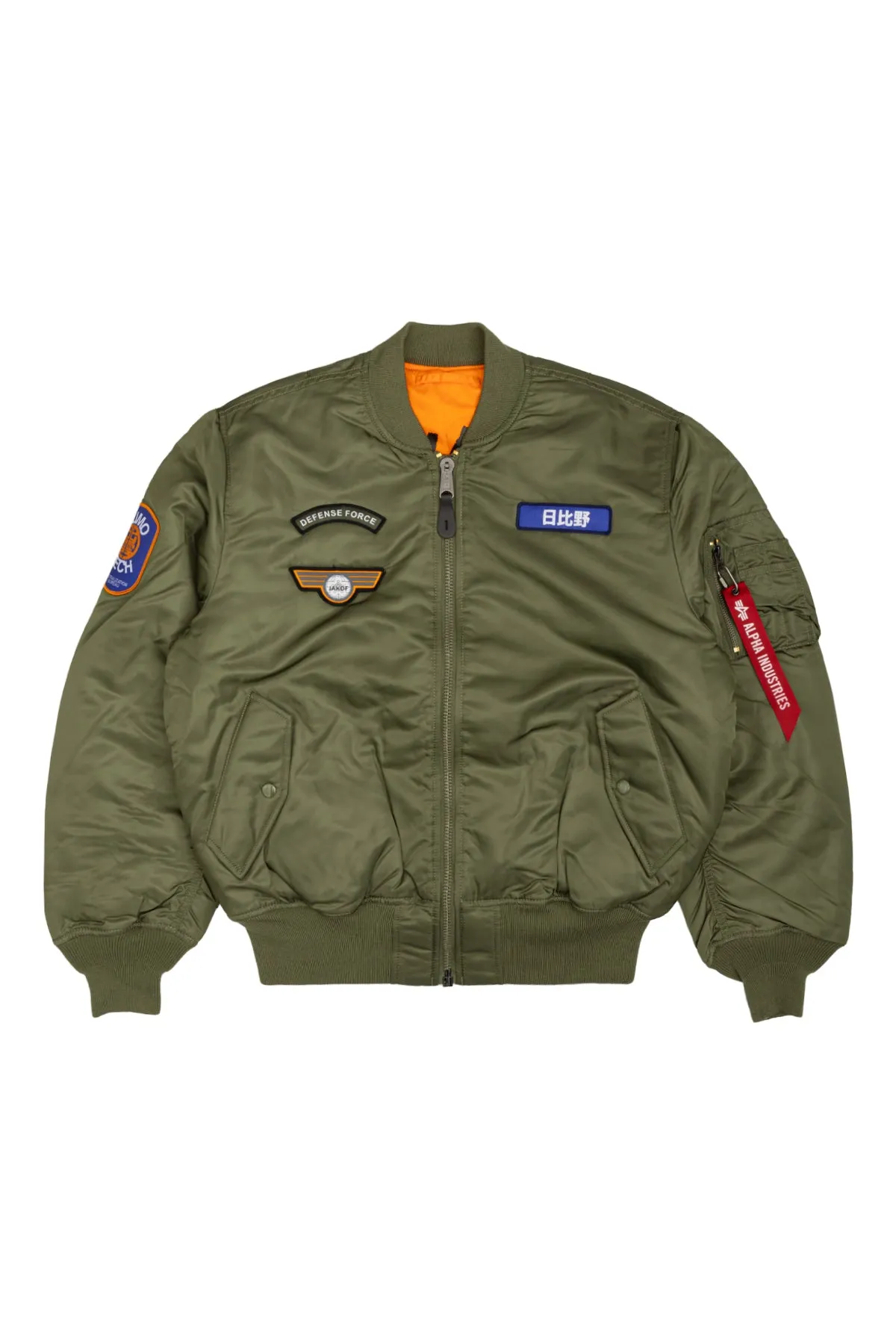 Kaiju No. 8 Alpha Industries Reversible Bomber Jacket - Army Green