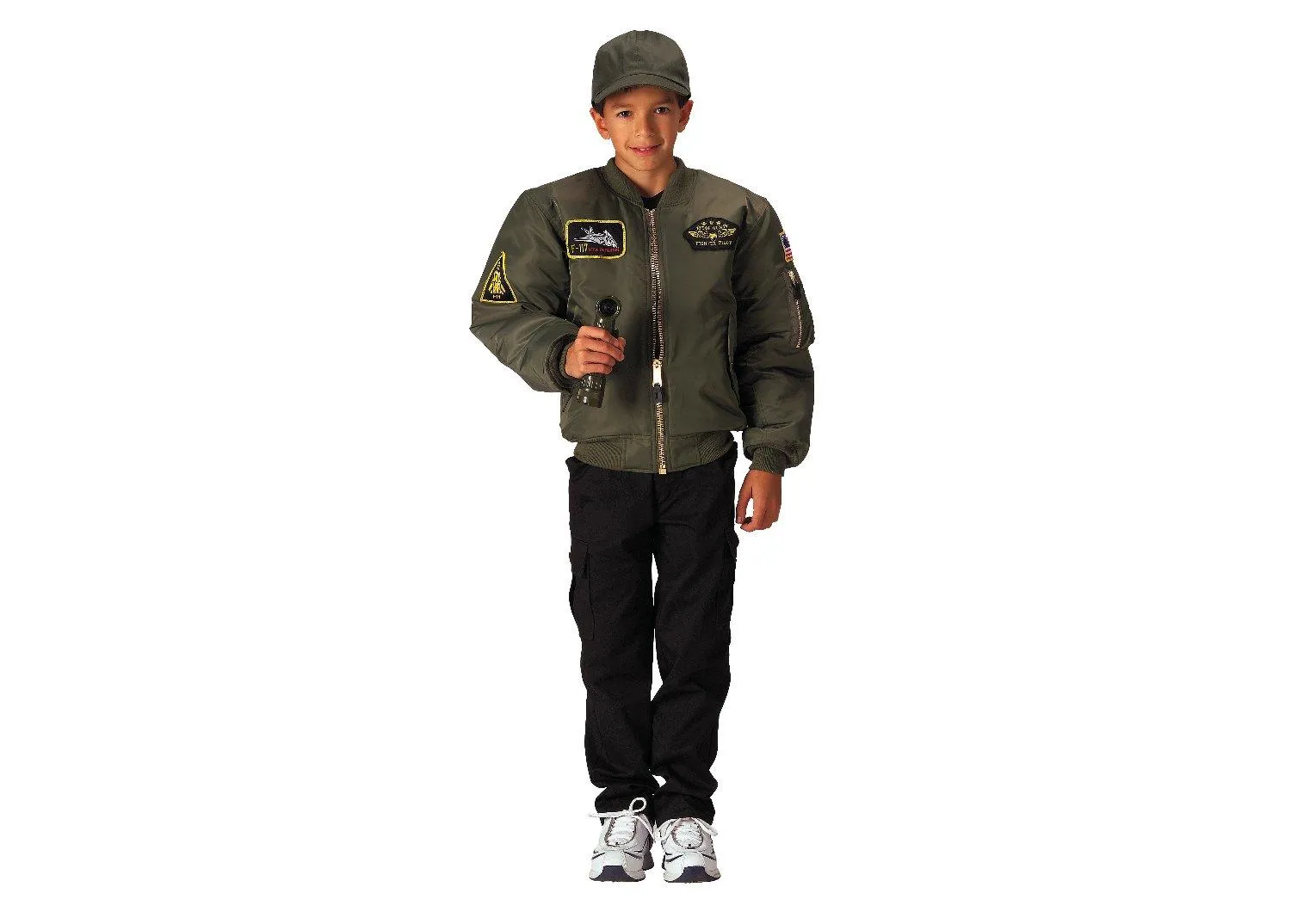 Kids Flight Jacket With Patches