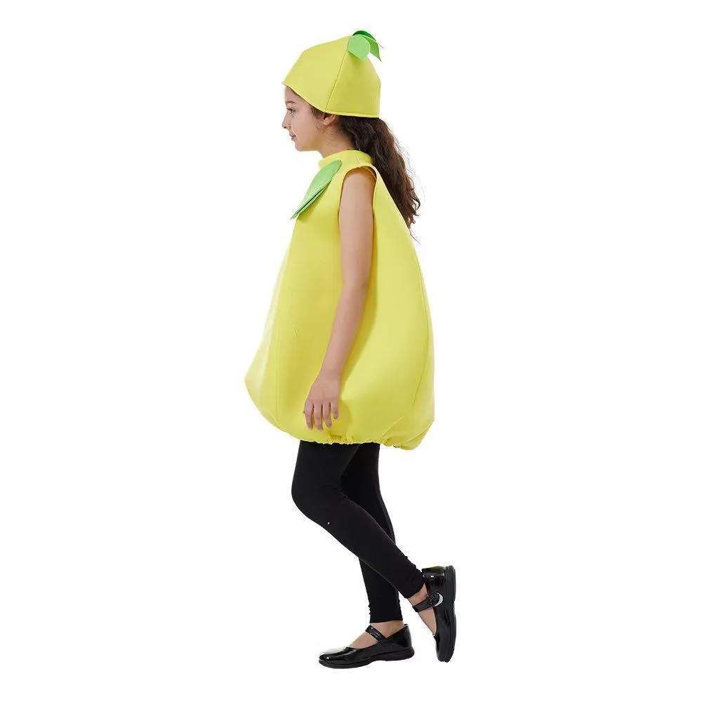 Kids Lemon Baby Fruit Jumpsuit Halloween Cosplay School Party Costumes