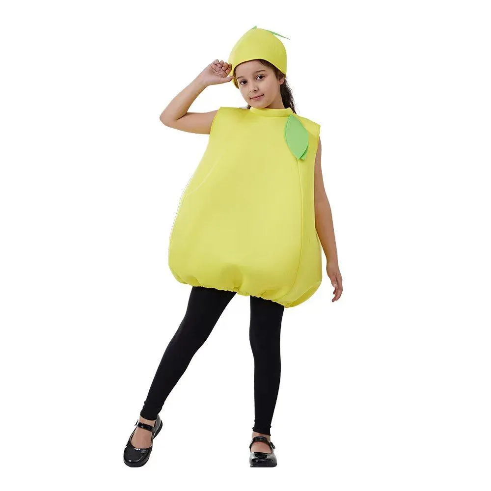 Kids Lemon Baby Fruit Jumpsuit Halloween Cosplay School Party Costumes