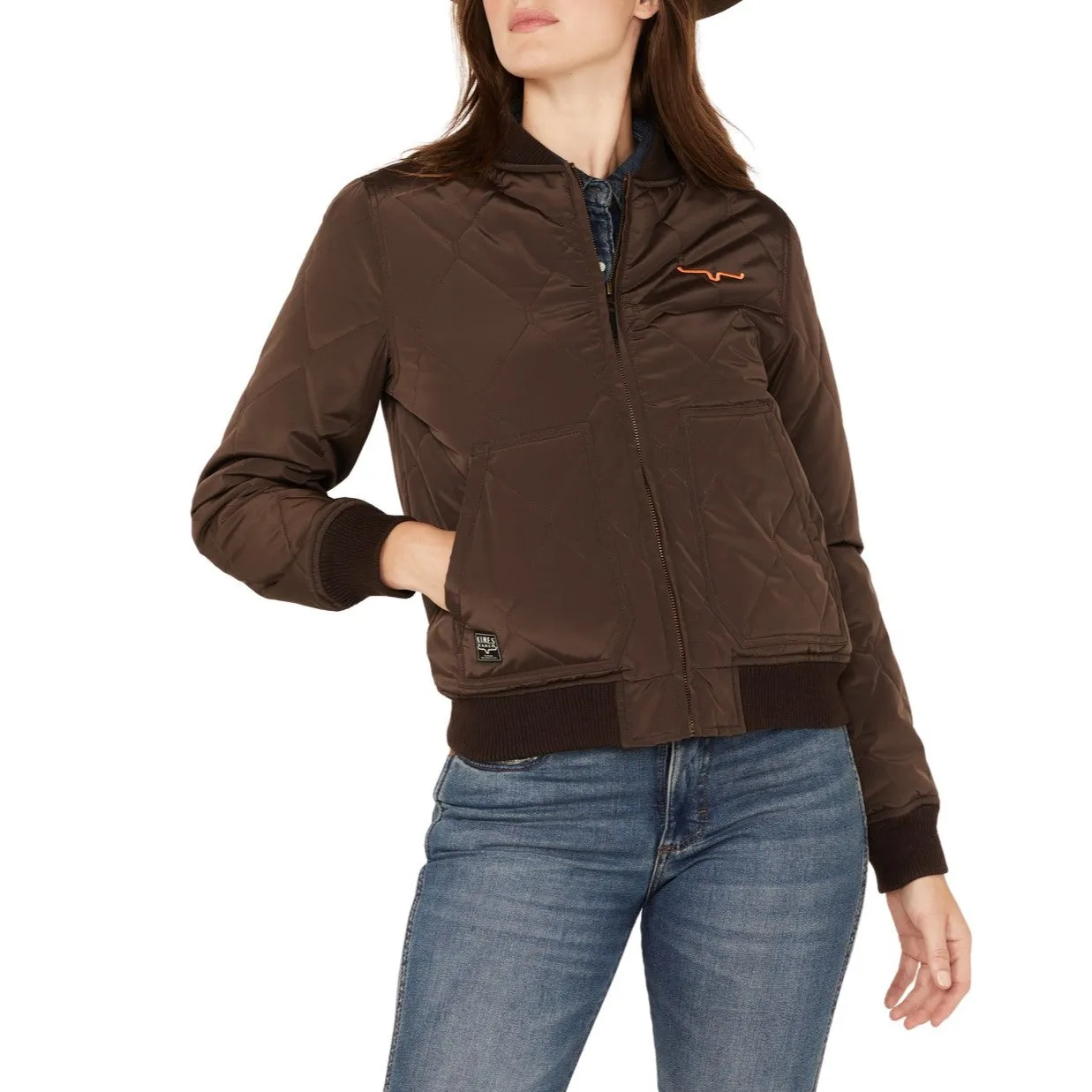 Kimes Ranch Ladies Brown Marino's Bomber Jacket MAR-BN