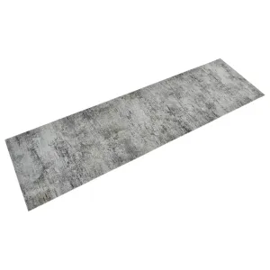 Kitchen Rug Washable Beton 45x150 cm Velvet