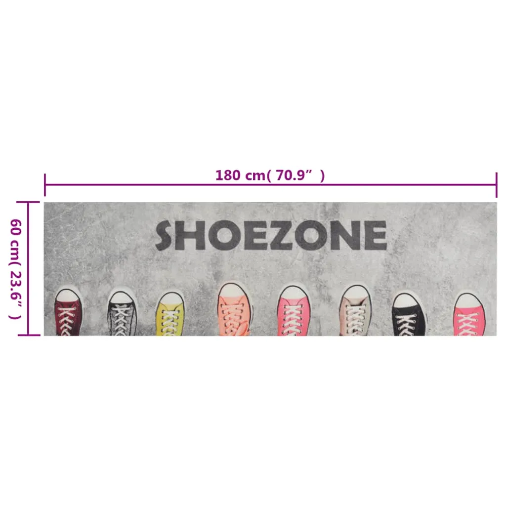 Kitchen Rug Washable Shoezone 60x180 cm Velvet